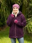 JACKETS.  Beautifully hand knit, lined pure wool jackets with detachable hoods.